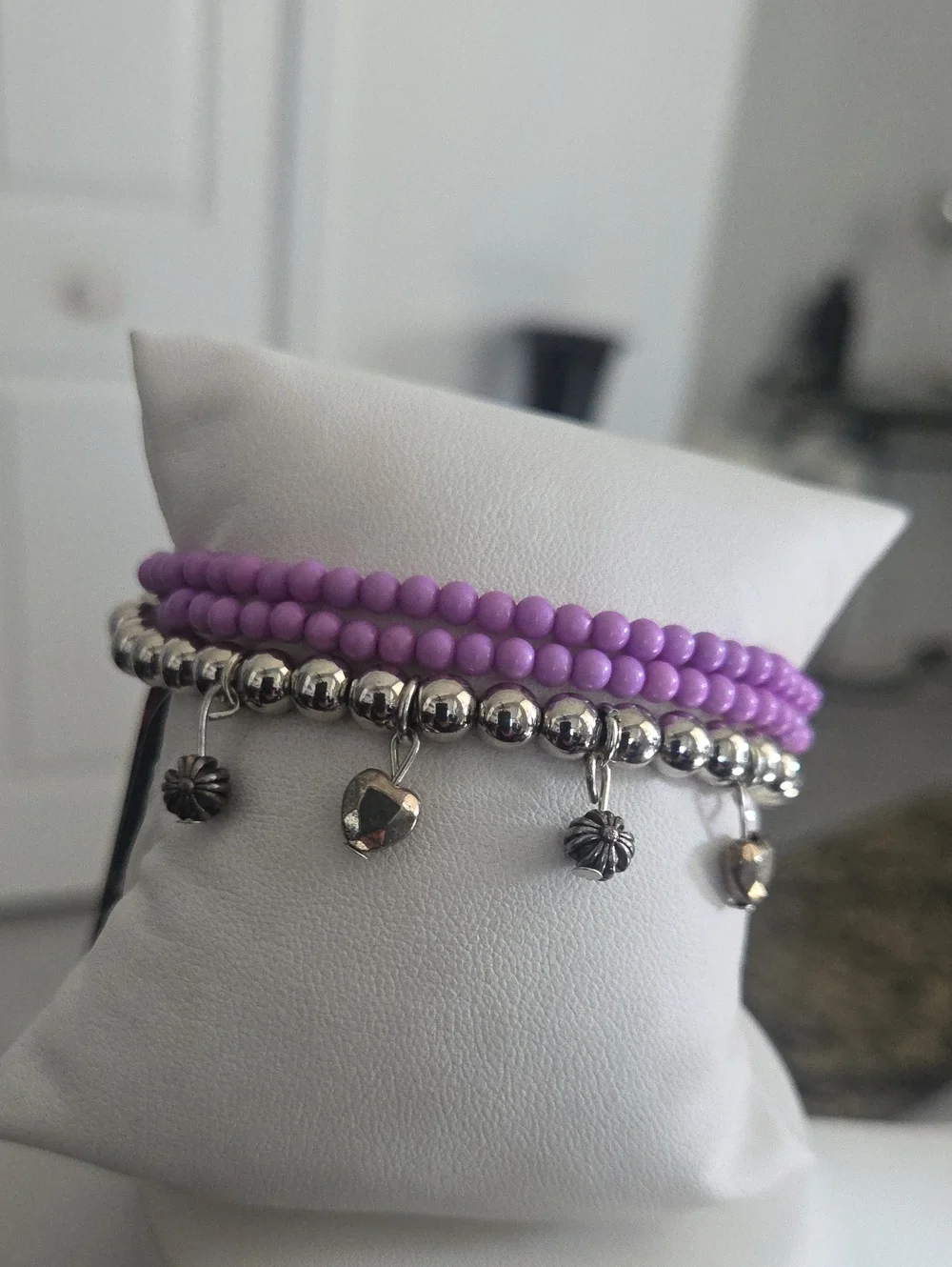 Paparazzi Springtime Sweethearts Purple Bracelet NWT